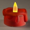LED-minikynttil�, punainen (toimii paristolla), 2 kpl