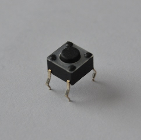 Tact Switch, h=4.3 mm,  black