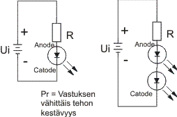 LED kytkent