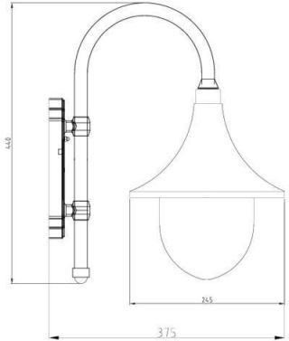 Seinävalaisin KARTANO - KARTANO TR-U IP44 E27 100W VA - Airam