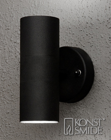 KonstSmide Modena 7571-750 2x35W GU10 sis. Musta