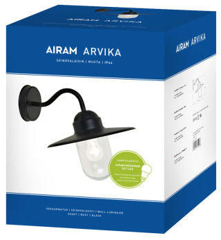 Seinävalaisin ARVIKA IP44 E27 60W MU