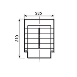 Kaari seinävalaisin KAA SN-LED/830-Harmaa IP34