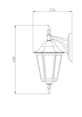 Seinävalaisin KARTANO PR-Y-U E27 100W VA