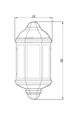 Seinävalaisin KARTANO SK-U E27 100W VA