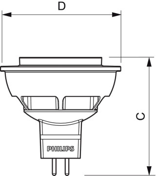 MASTER VLE SPOTLV D 6.3-35W 840 GU5.3 36D LED-LAMPPU PHILIPS