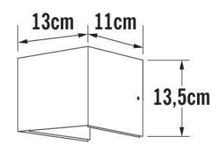 Seinävalaisin ulko - Cremona 7959-310 IP54 2x3W ALU - Konstsmide