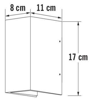 Seinävalaisin ulko - Cremona 7940-370 IP54 2x3W ANT - Konstsmide