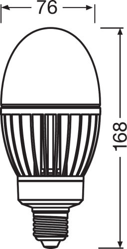 Ympärisäteilevä lamppu HQL LED PRO - HQL LED GL 29W/840 E27 4000lm - OSRAM