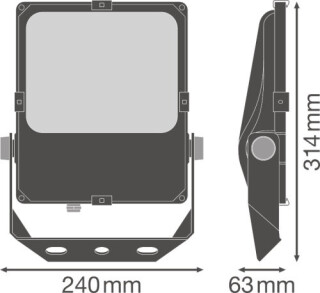 Valonheitin FLOODLIGHT PFM - FL PFM 50W/4000K ASYM 55x110 - LEDVANCE