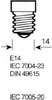 E14 Kanta LED lamput Osram