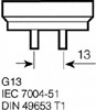 G13 kanta Sylvania T8 Akvaariolamput