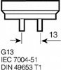 G13 Kanta Osram T8